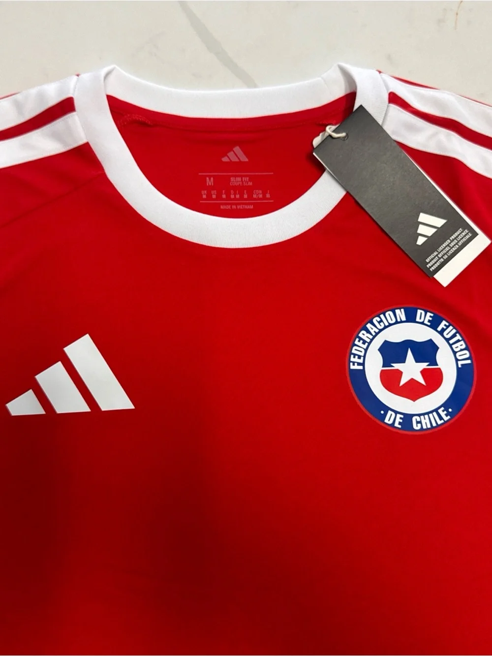Chile Soccer 25/26 Home Jersey by Adidas Size M New With Tags Large $50